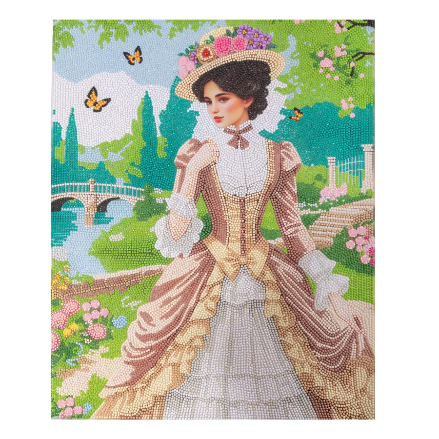 Craft Buddy Crystal Art Pretty Promenade diamond painting 40x50cm pastel