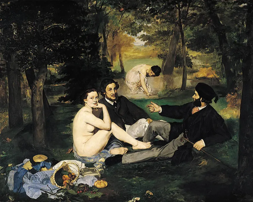 Figured'Art De lunch op het gras Manet schilderen op nummer 40x50 cm