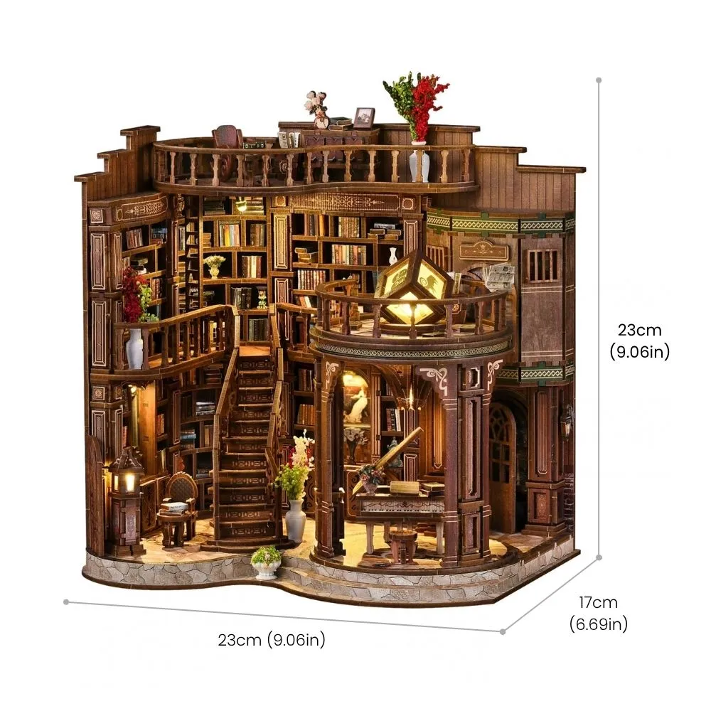 Figured'Art De Dromerige Boekenhal Miniatuurhuisje