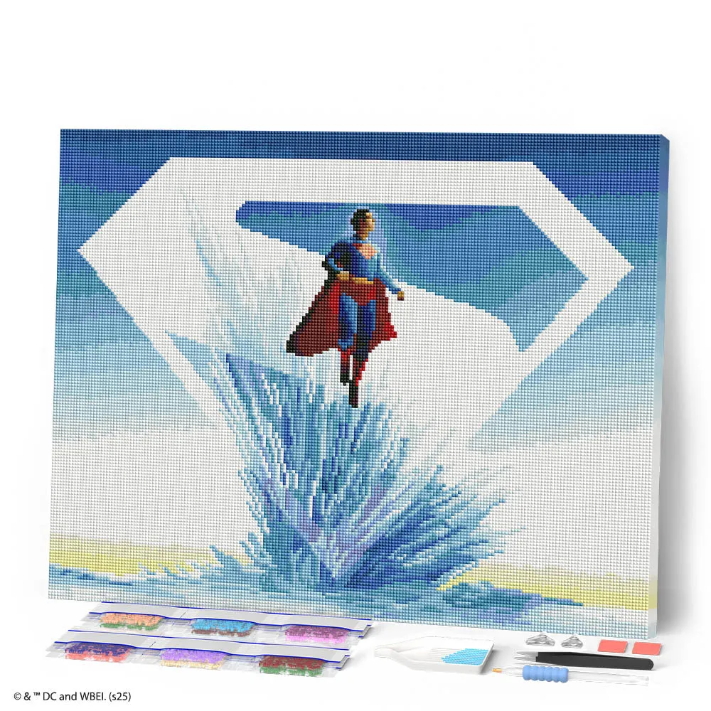 Figured'Art Superman Fort van Eenzaamheid diamond painting 40x50cm ingelijst