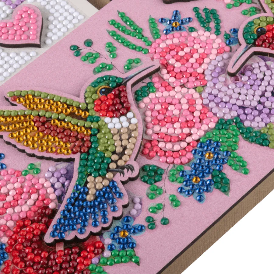 Craft Buddy Home Sign diamond painting decoratie hout ijsvogel