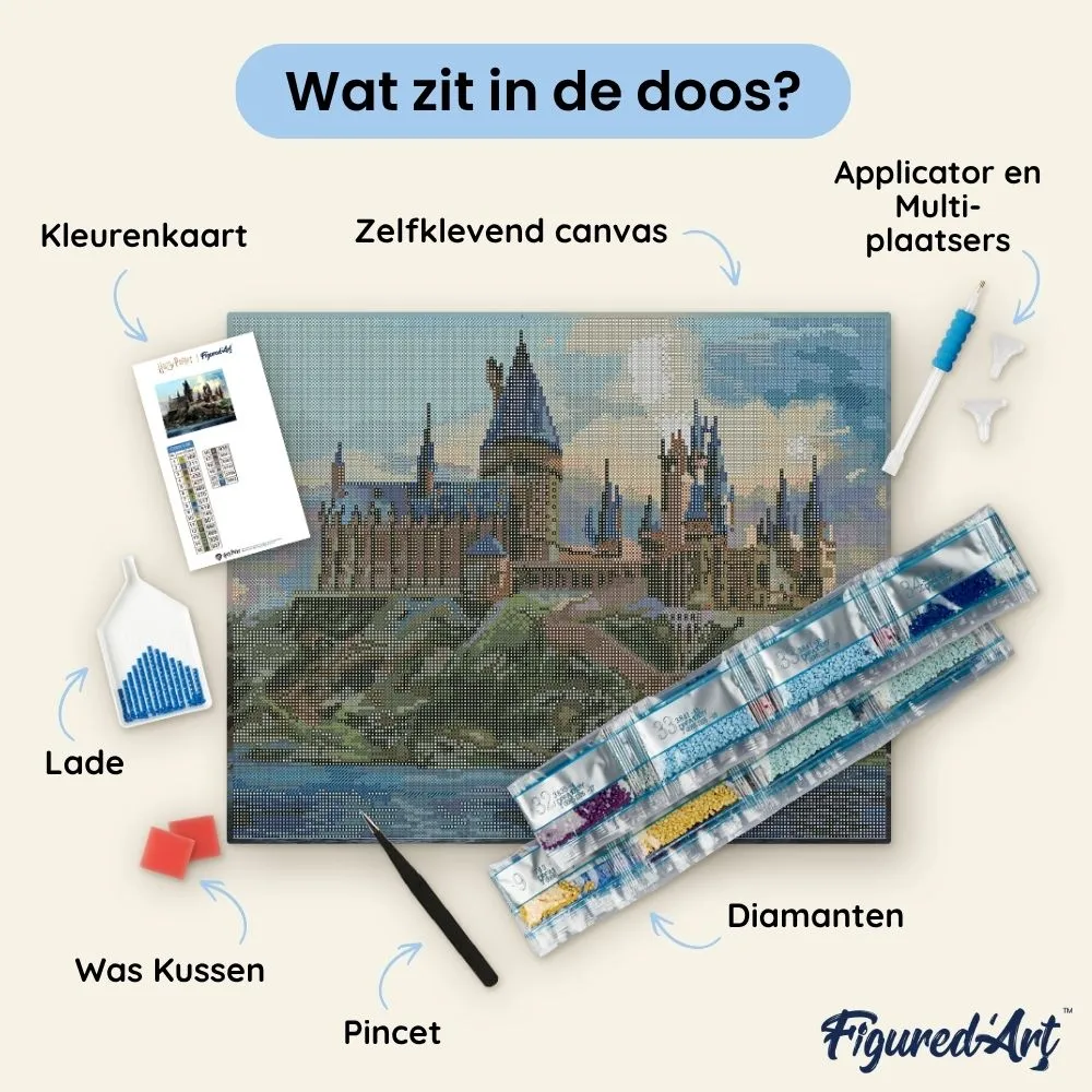 Figured'Art Hogwarts-kasteel Harry Potter diamond painting 40x50cm