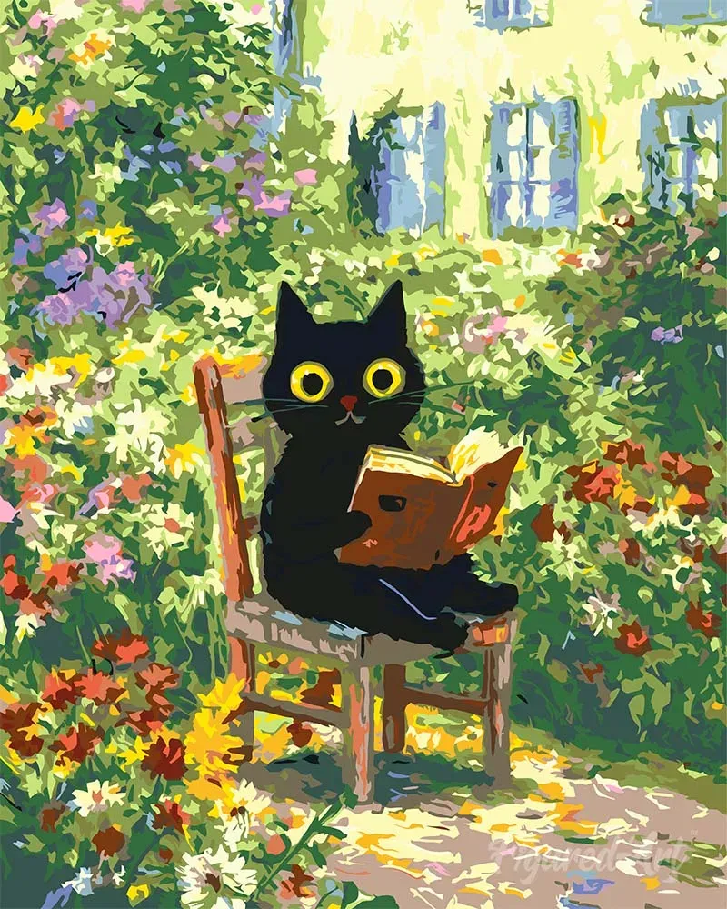Figured'Art Lezer in de Tuin van Monet schilderen op nummer 40x50 cm gevorderd