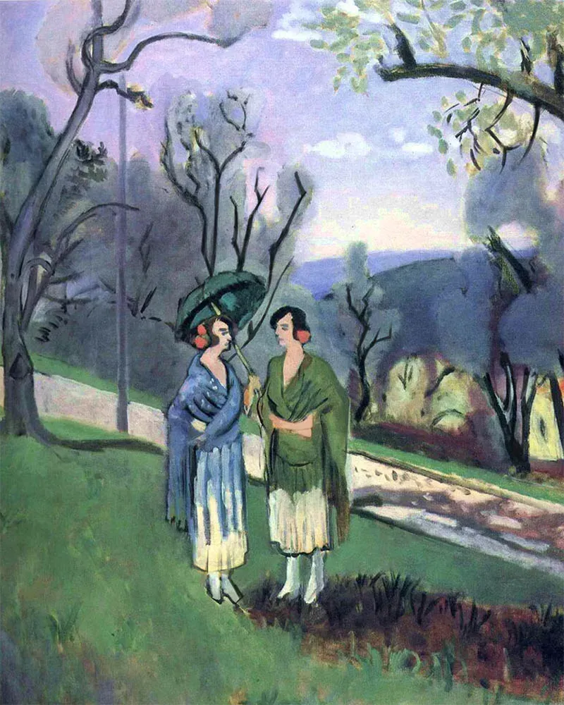 Figured'Art Gesprek onder de olijfbomen Matisse schilderen op nummer 40x50