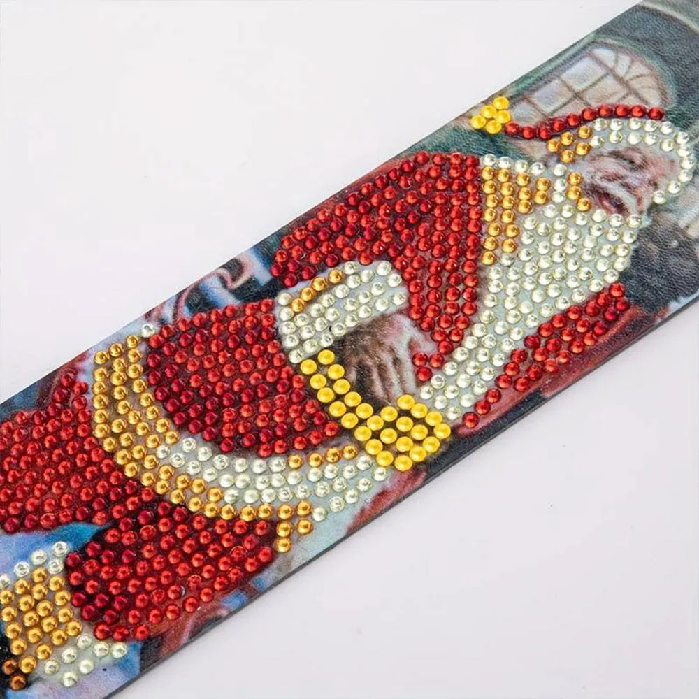 Figured'Art Diamond Painting Bladwijzers Kerstman boekenlegger 21x6cm