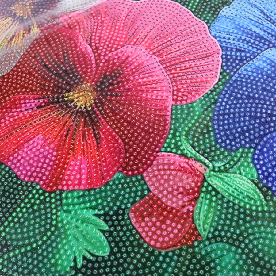 Craft Buddy Crystal Art Perfect Pansies canvas 40x50cm viooltjes