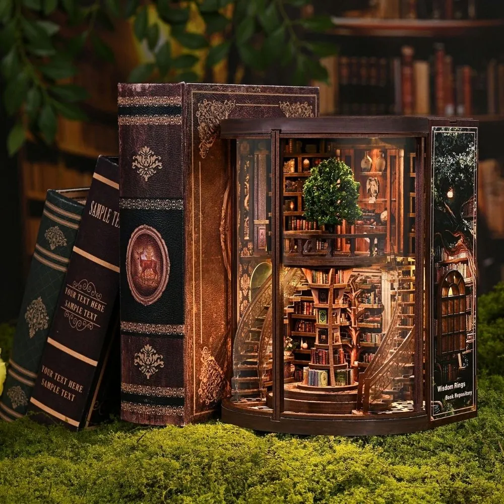 Figured'Art Book Nook De Boom der Kennis bouwpakket 356 delen