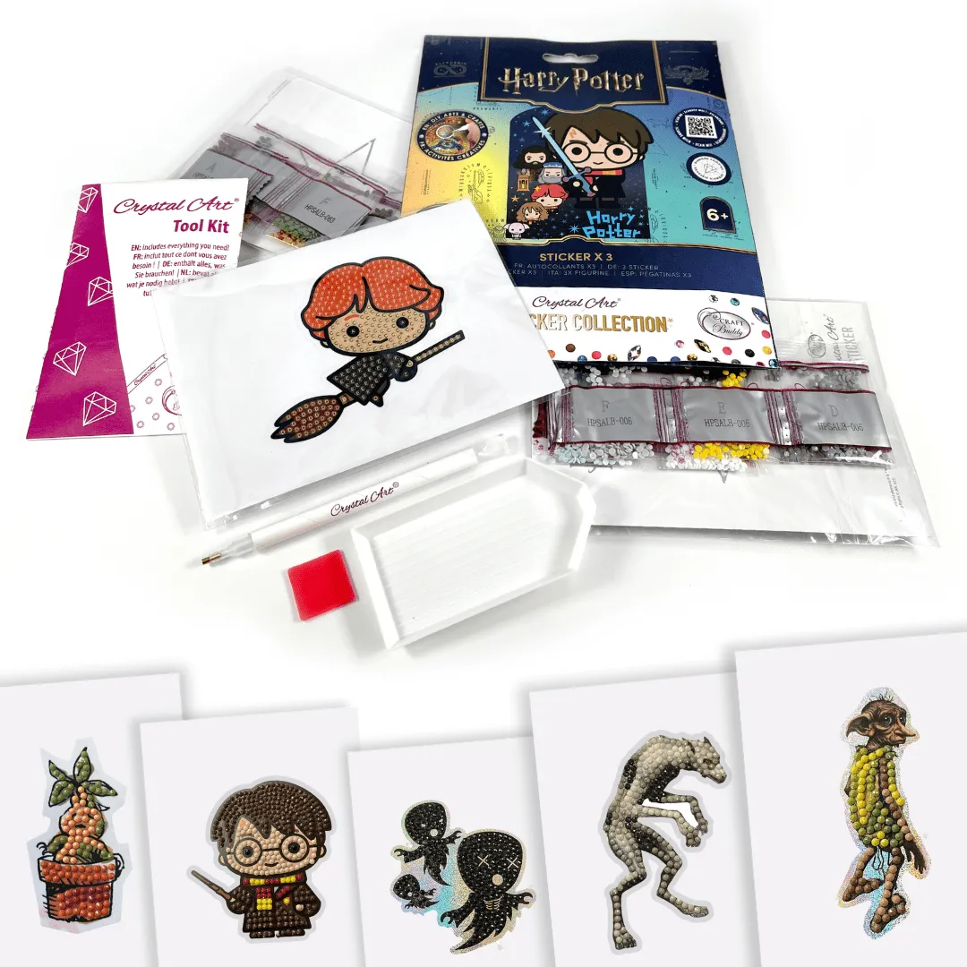 Craft Buddy Crystal Art Harry Potter Sticker Album Starter Pack