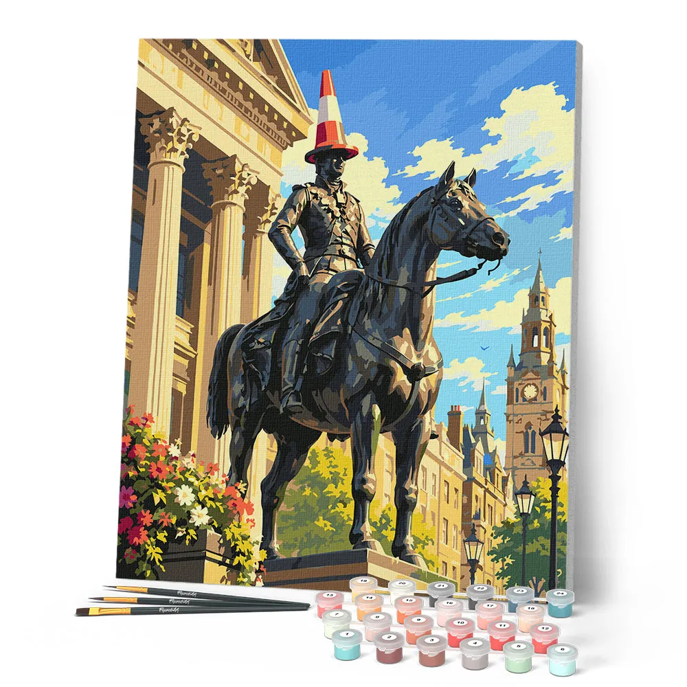 Figured'Art Hertog van Wellington Glasgow schilderij schilderen op nummer 40x50 cm