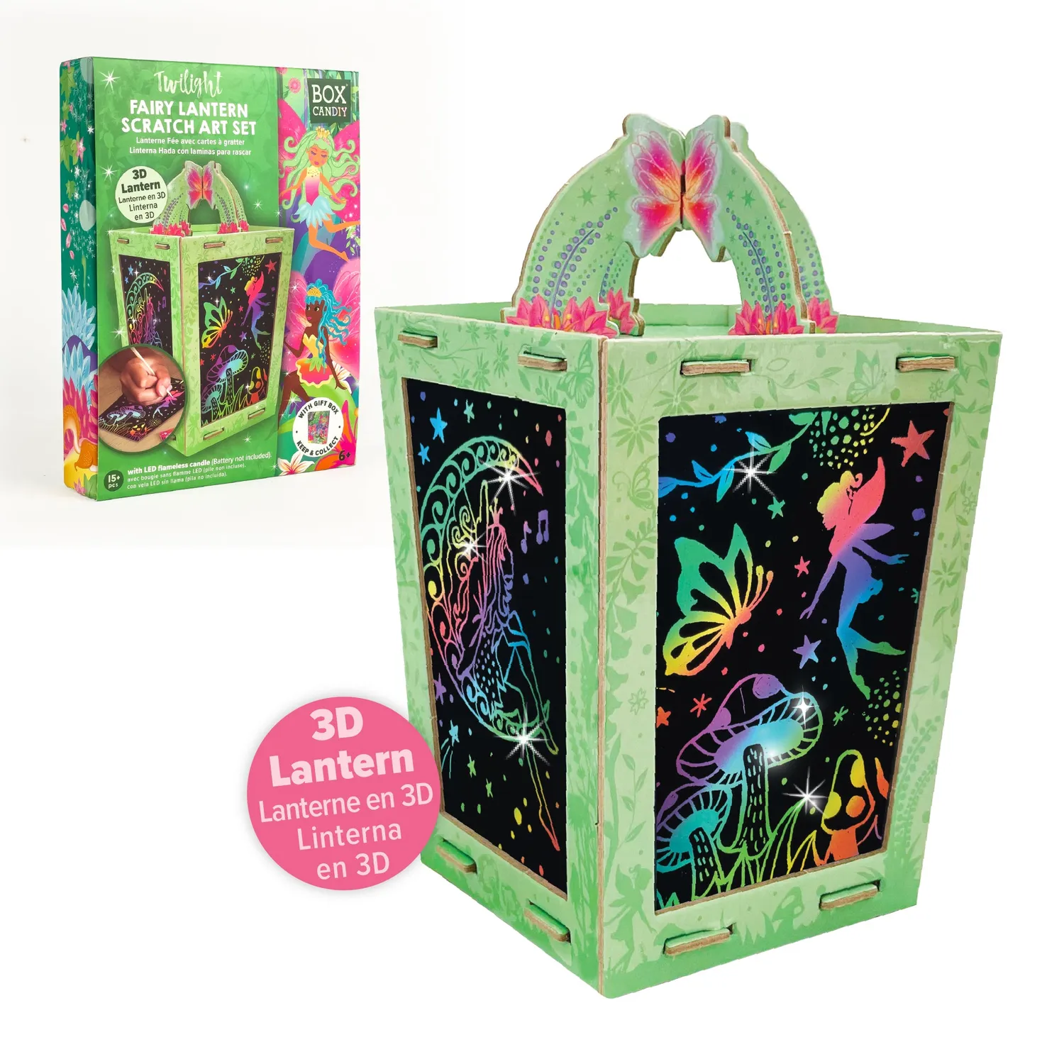 Box Candiy Twilight Fairy Lantern kras-set lantaarn LED