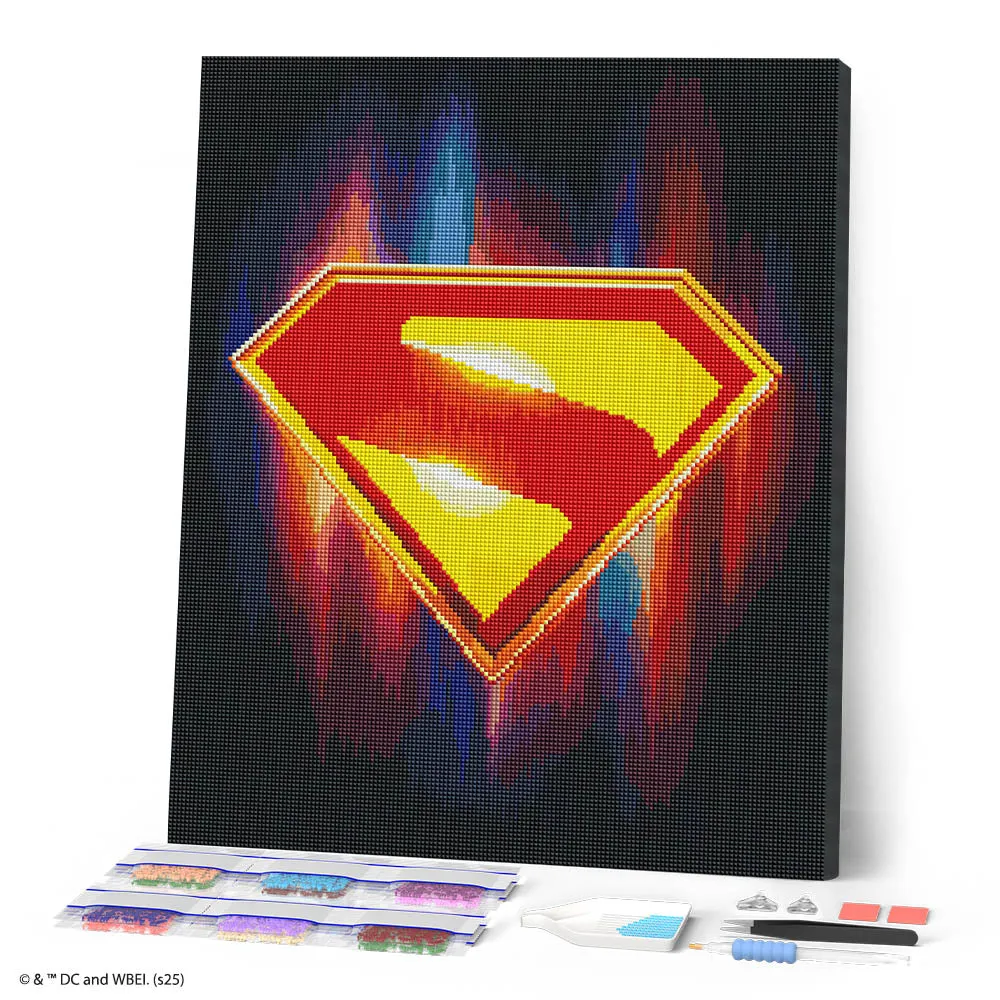 Figured'Art Superman Superman-schild diamond painting 40x50 cm