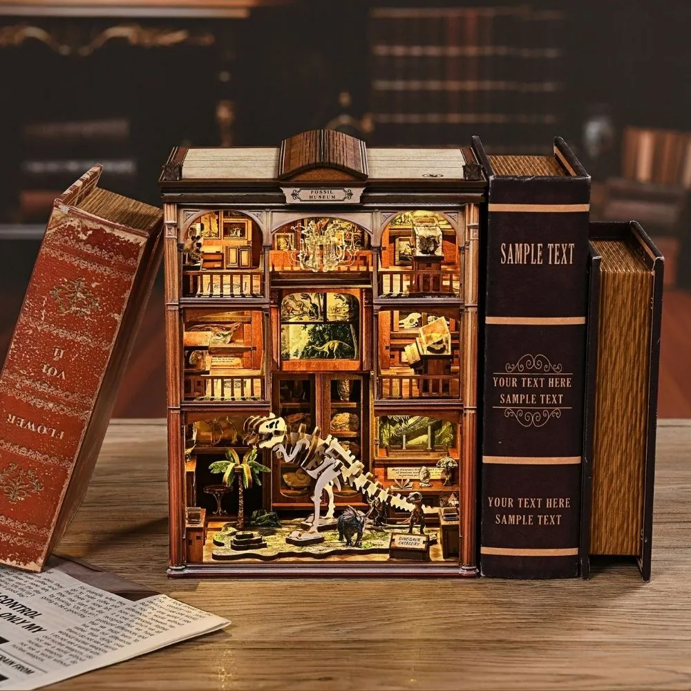 Figured'Art De Jurassic Galerij book nook bouwpakket met led