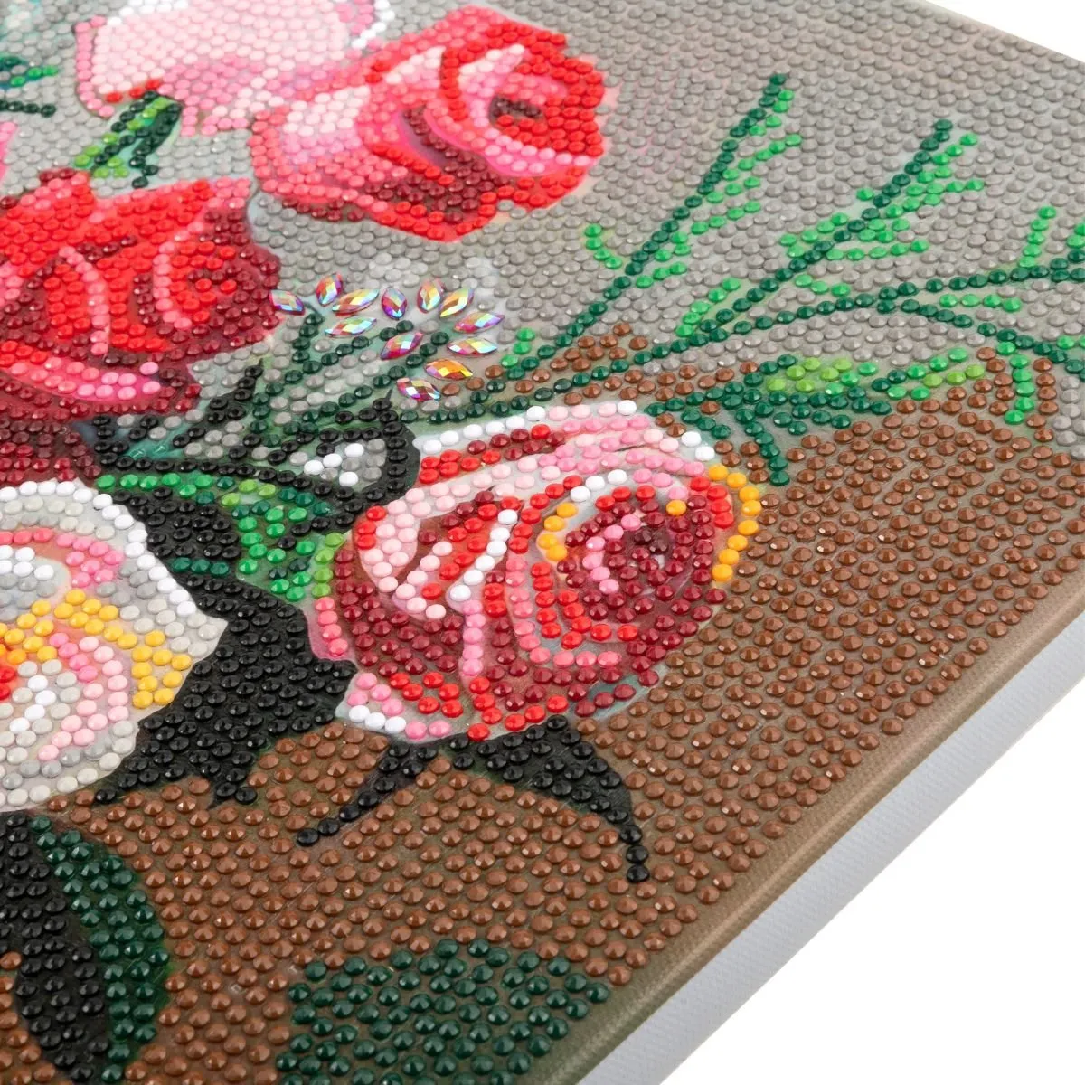 Craft Buddy Crystal Art Vintage Roses canvas kit 40x50cm full