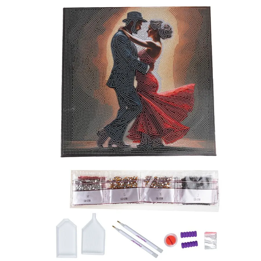 Craft Buddy Midnight Dance canvas diamond painting 30x30 danspaar