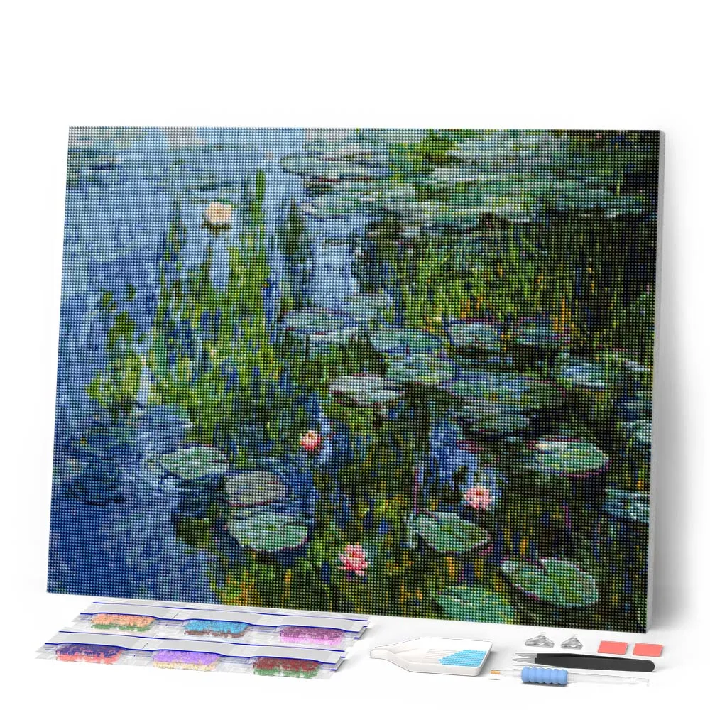 Figured'Art Waterlelies 1915 Monet diamond painting 40x50 cm full drill