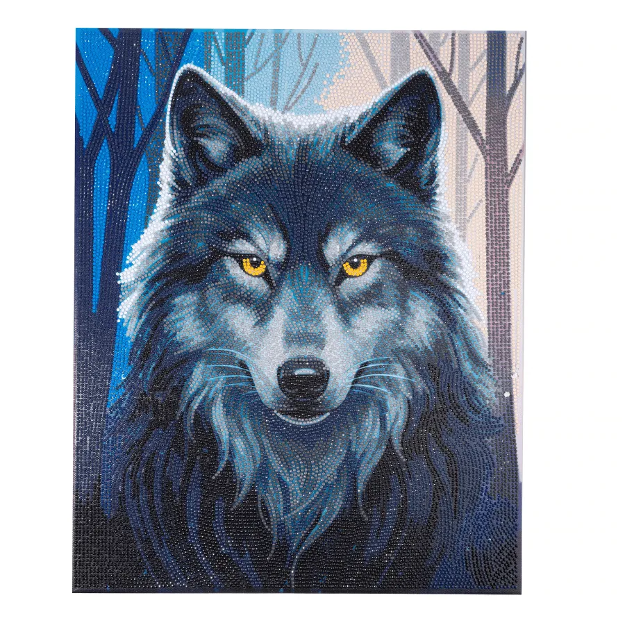 Craft Buddy Crystal Art Twilight Alpha canvas 40x50cm wolf