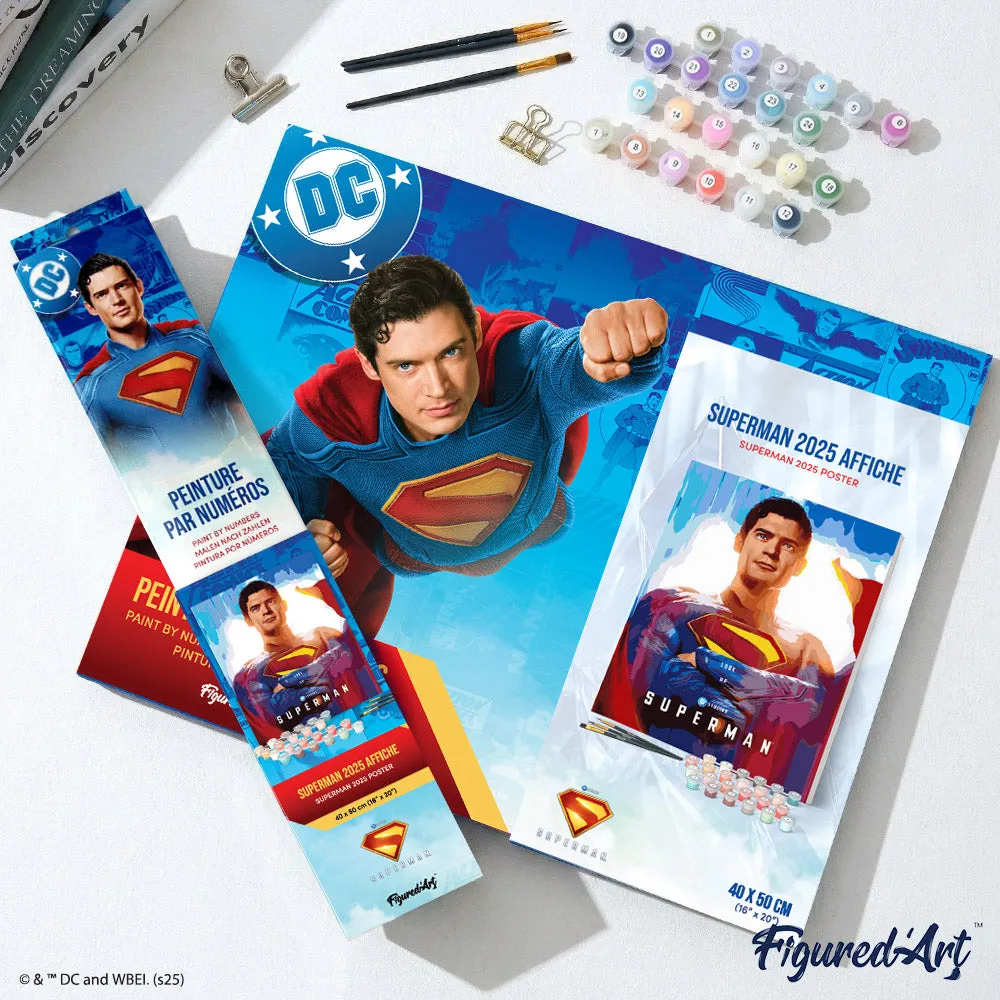 Figured'Art Superman 2025 Poster schilderen op nummer 40x50 cm