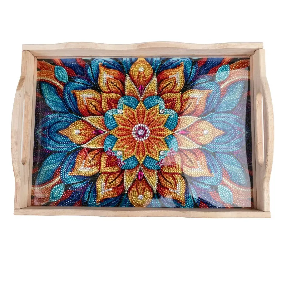 Craft Buddy Crystal Art Mandala dienblad 35x25 cm MDF