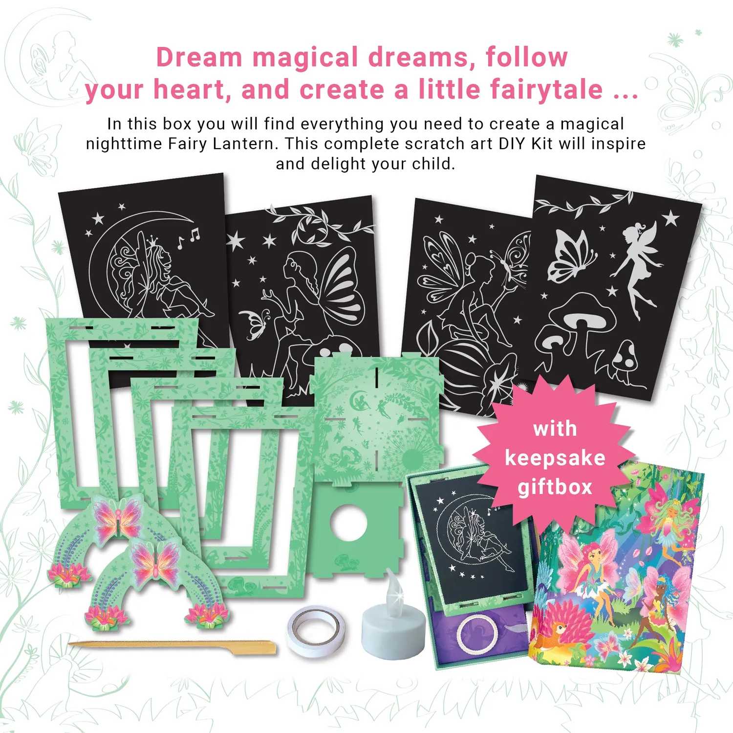 Box Candiy Twilight Fairy Lantern kras-set lantaarn LED