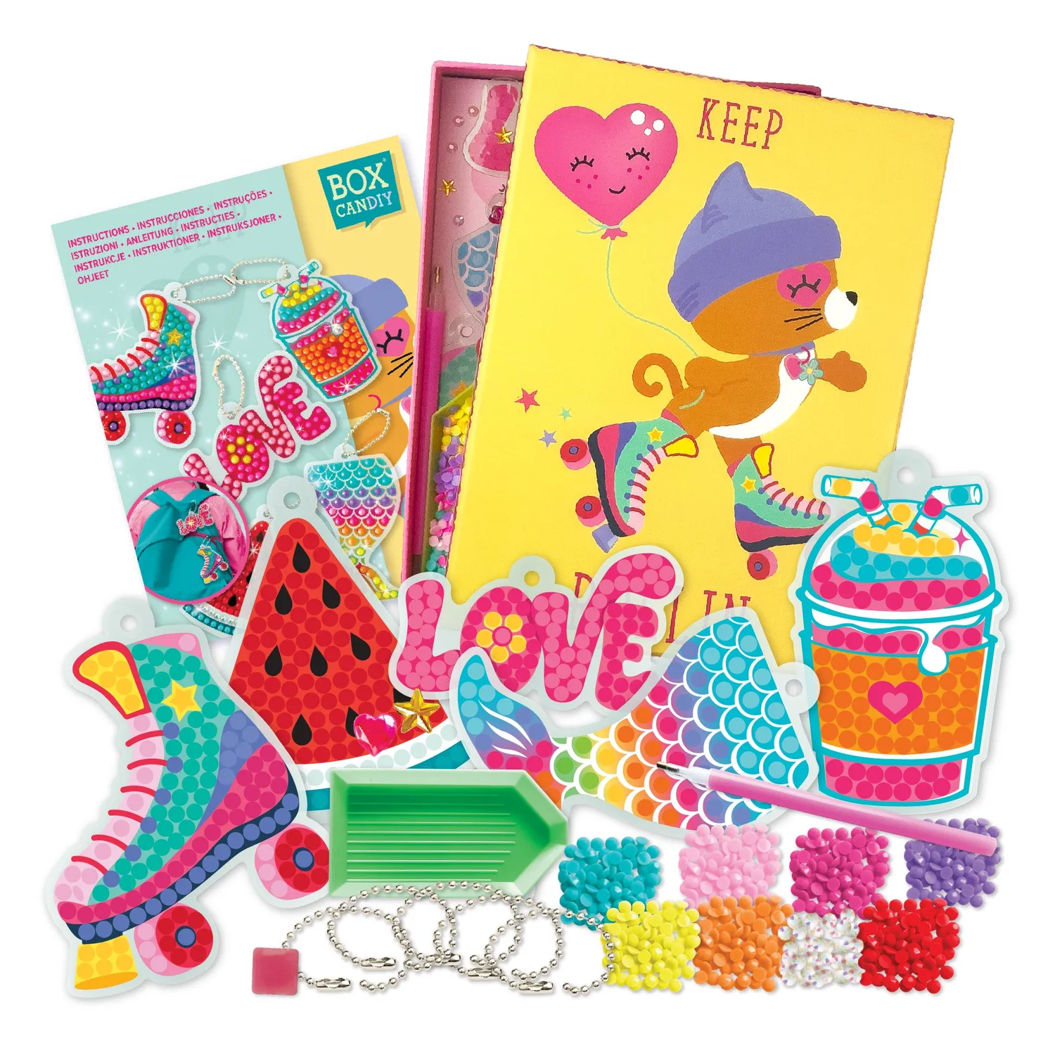 Box Candiy Totally Deco Big Gem Bag Charms knutselset 5 stuks