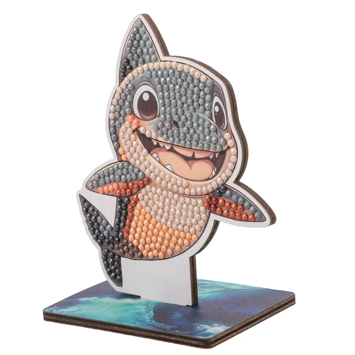 Craft Buddy Crystal Art Wildlife Buddies Shark figuur