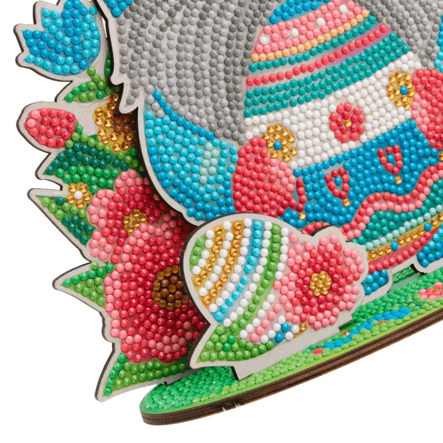 Craft Buddy Crystal Art Easter Gnome 3D scene diamond painting