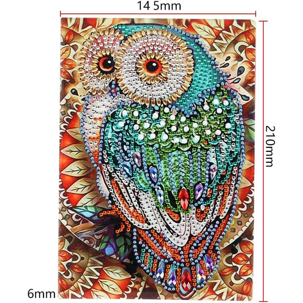 Figured'Art De Uil diamond painting boek A5 strass 50 pagina's