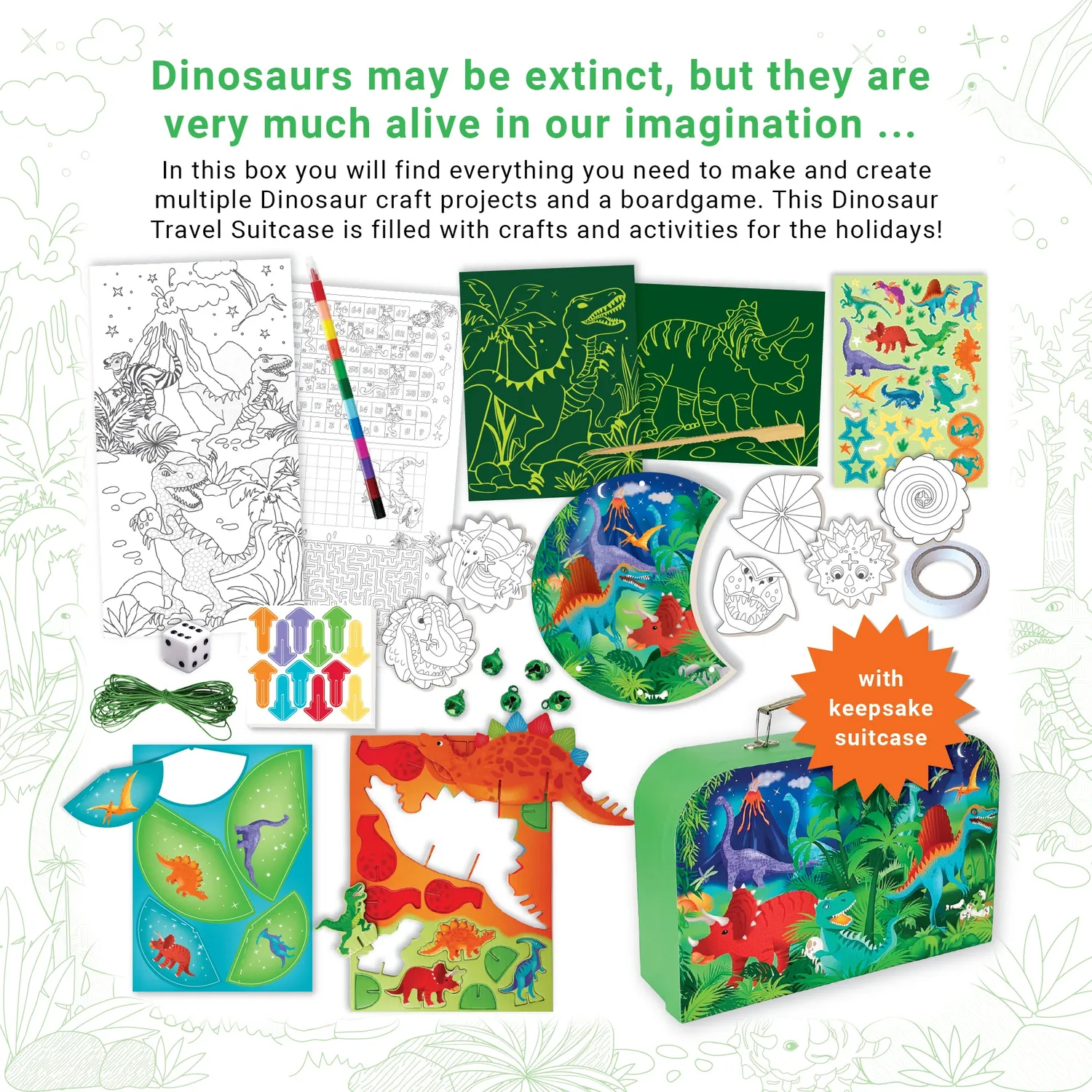 Box Candiy Dino Adventure Activity knutselkoffer