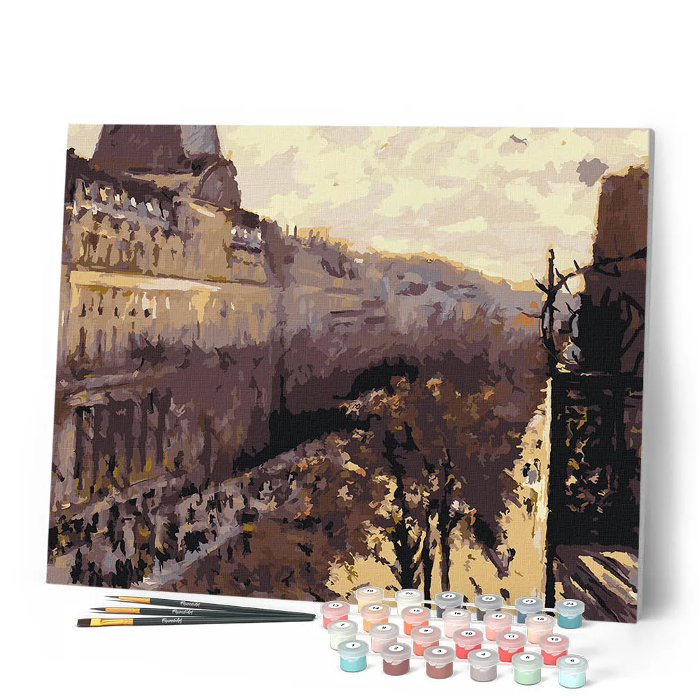 Figured'Art Boulevard des Italiens Caillebotte schilderen op nummer 40x50cm