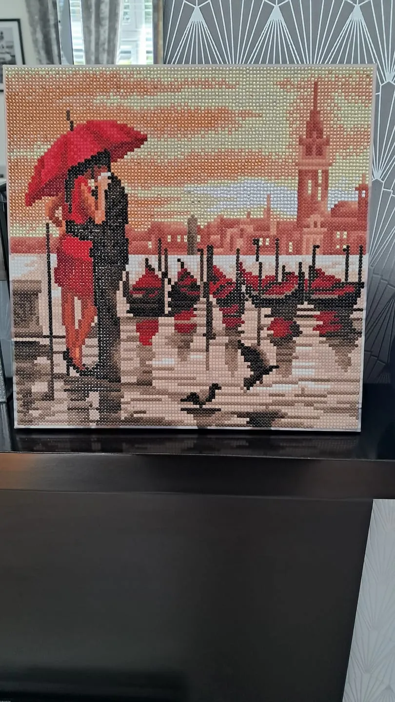 Craft Buddy Crystal Art Meet Me In Venice diamond painting canvas 30x30 cm