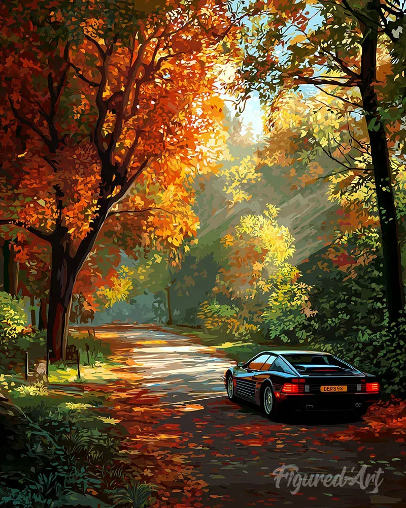 Figured'Art Gouden Reis Diamond Painting Herfst 40x50cm