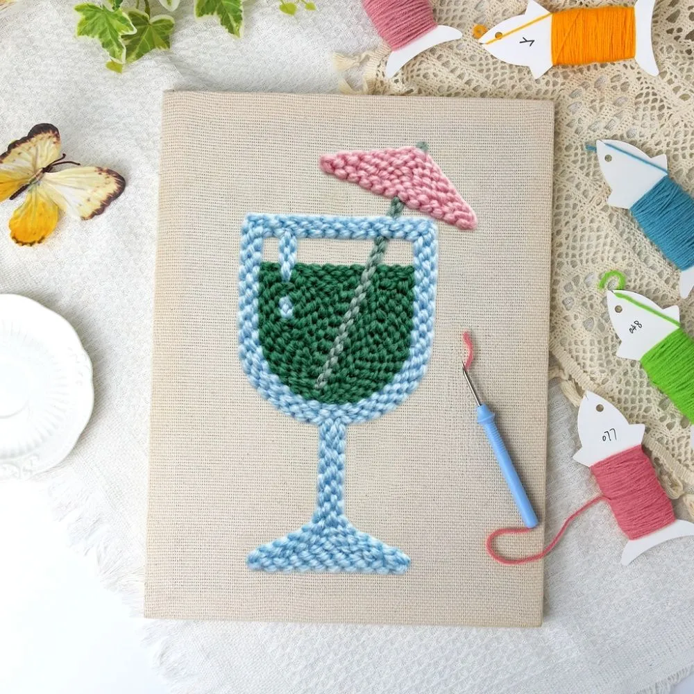 Figured'Art Tropische Bries punch needle pakket 20x30 cm katoen