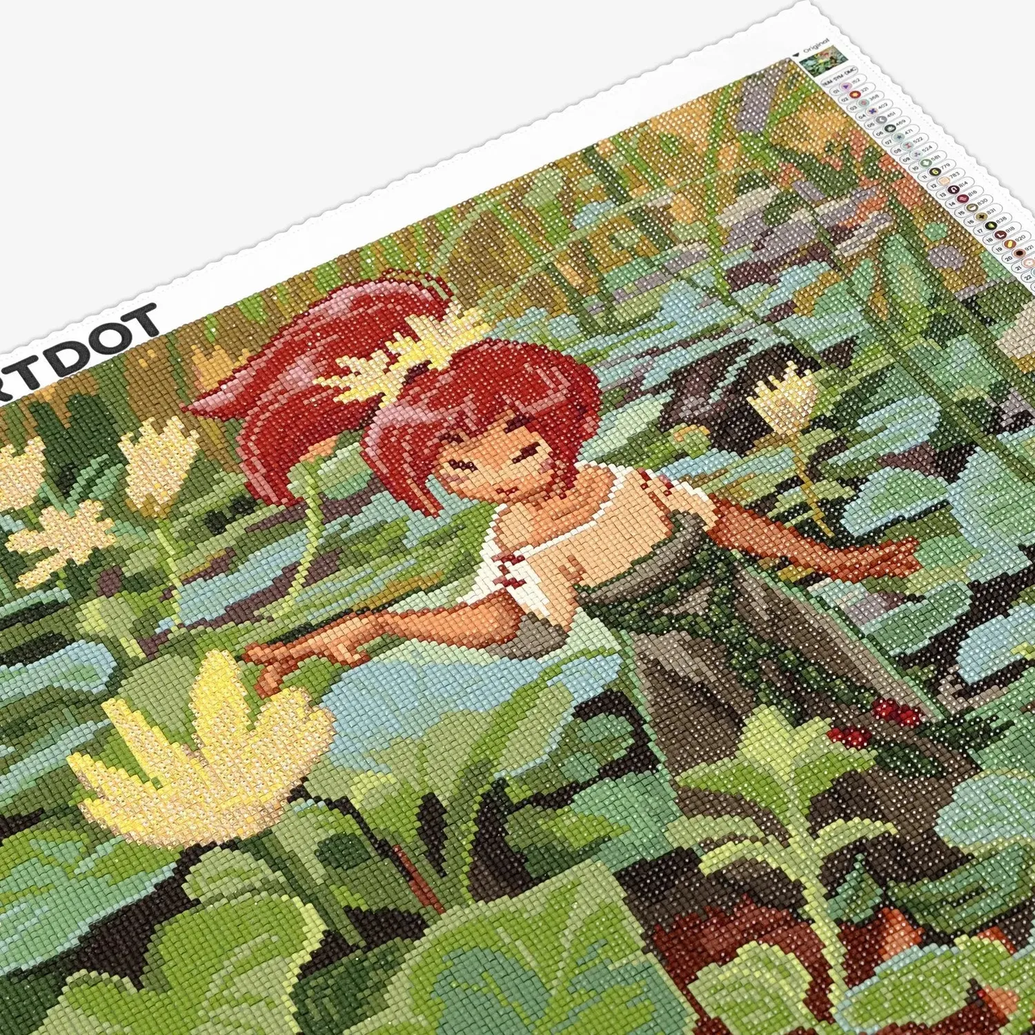ARTDOT First Blooms pastorale diamond painting vierkant 47,5x70 cm