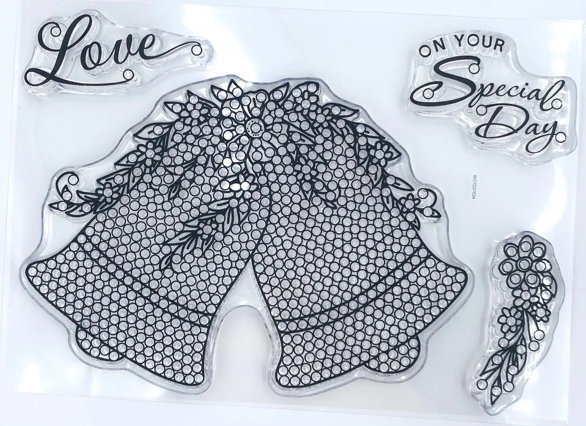 Craft Buddy Crystal Art Floral Bells stempelset A6