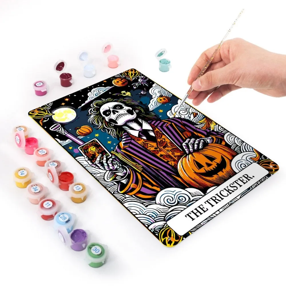 Figured'Art Schilderen op Nummer Metalen Poster Grappenmaker 30x20