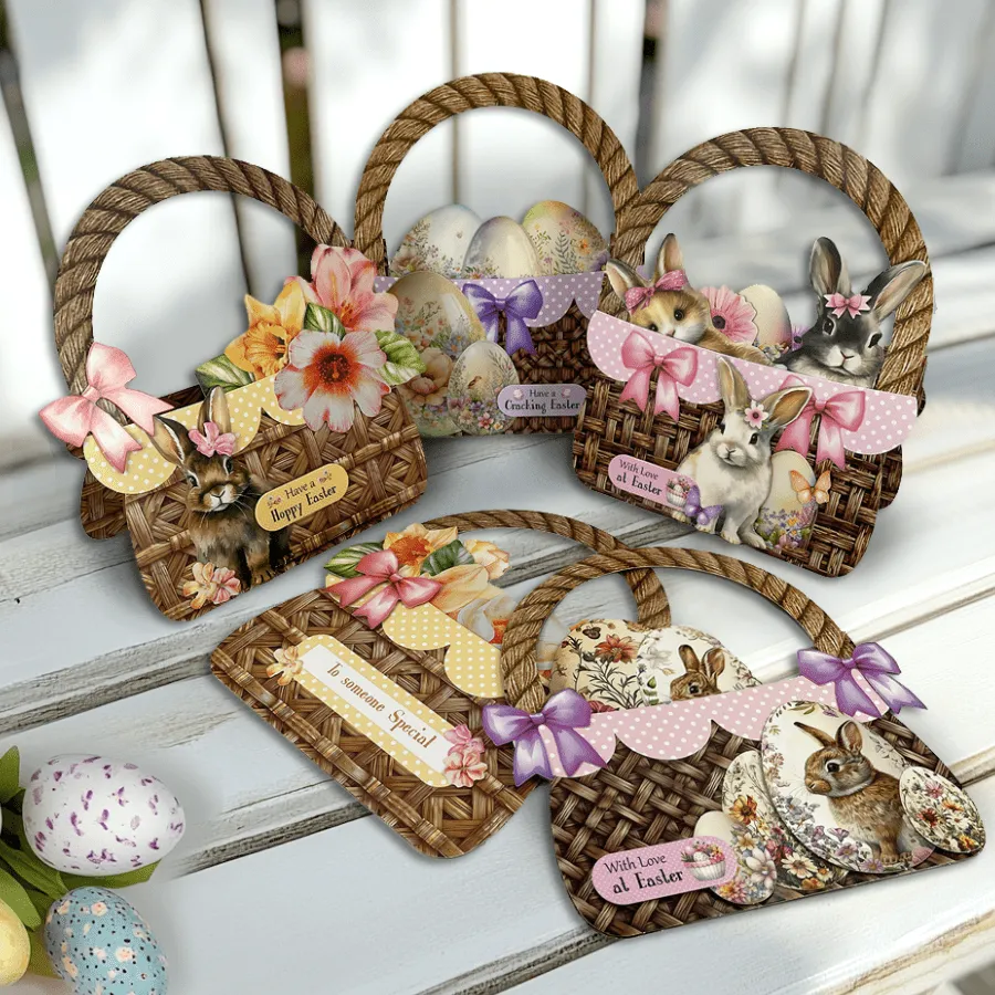 Craft Buddy Easter Baskets kaarten papercraft 3D 24 stuks