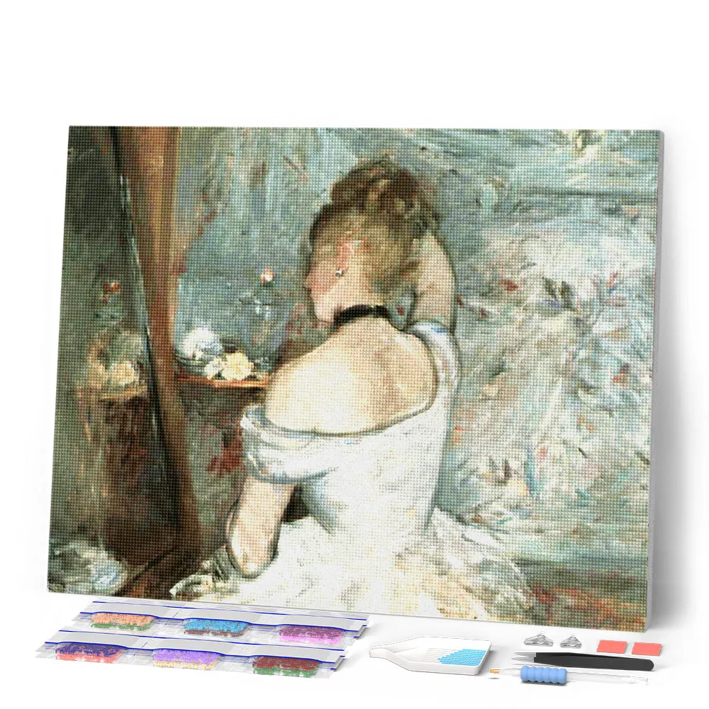 Figured'Art Morisot Vrouw bij haar toilet diamond painting 40x50cm