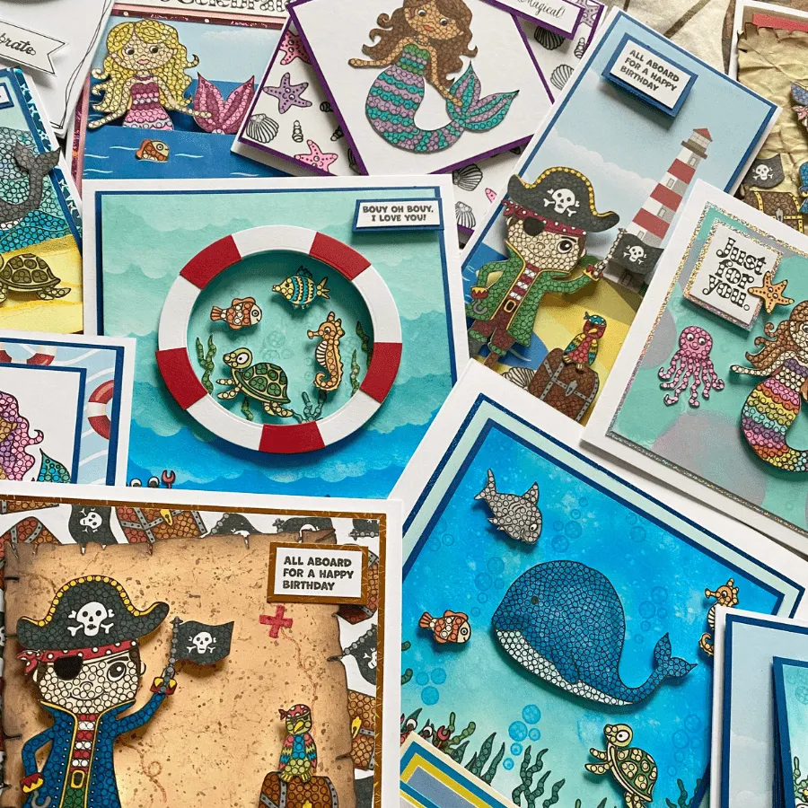 Craft Buddy Crystal Art Under The Sea stempels A6 11 stuks