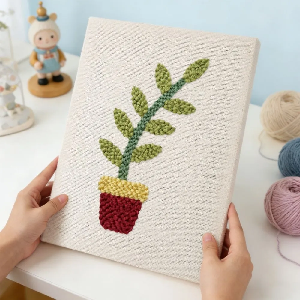 Figured'Art Vreugde in Pot punch needle pakket 30x40 cm