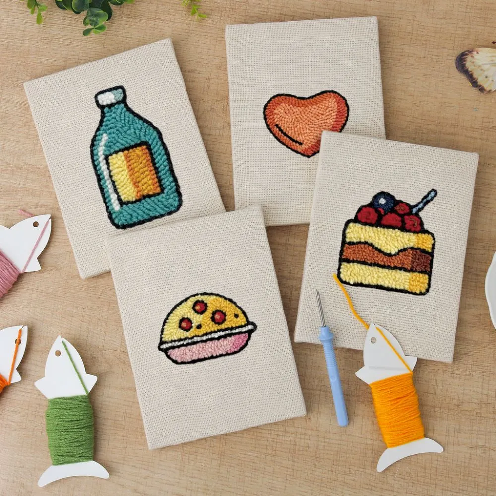 Figured'Art Heerlijke Favorieten punch needle set 4 stuks keuken