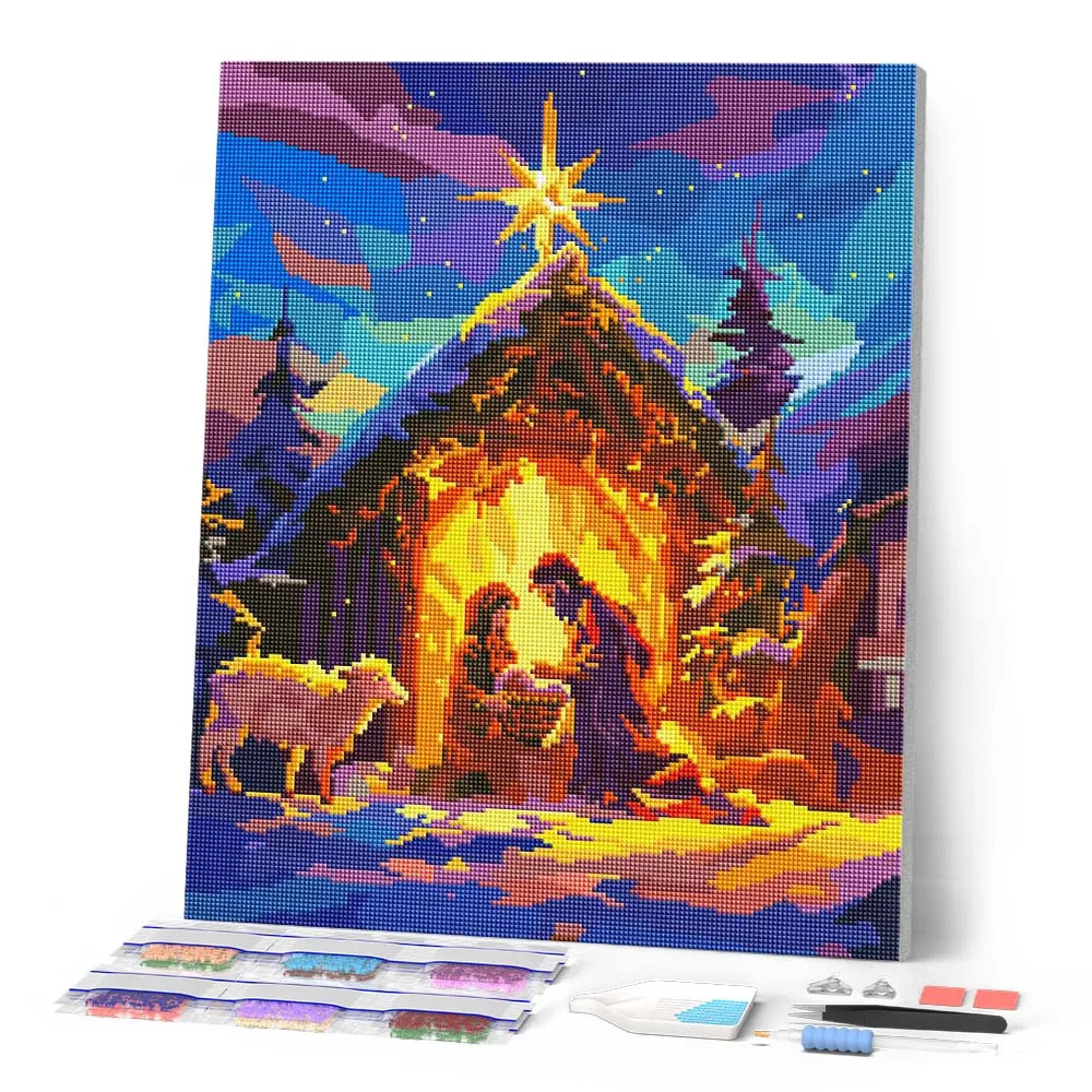 Figured'Art Stille Nacht diamond painting 40x50 cm full drill