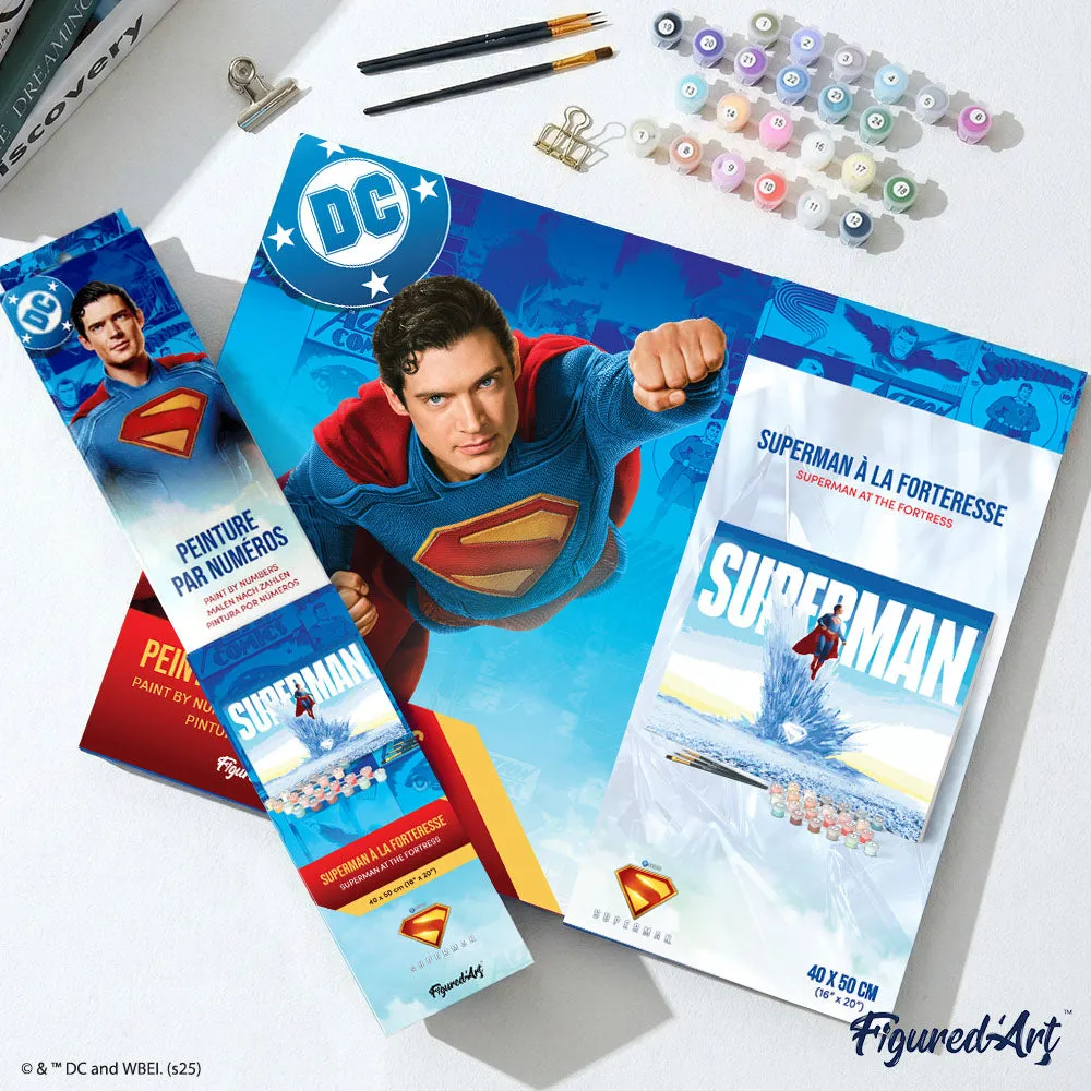 Figured'Art Superman in het fort schilderen op nummer 40x50cm DC