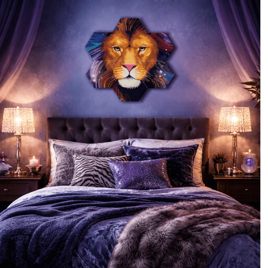 Craft Buddy Crystal Art Majestic Lion wanddecoratie 7-delig leeuw