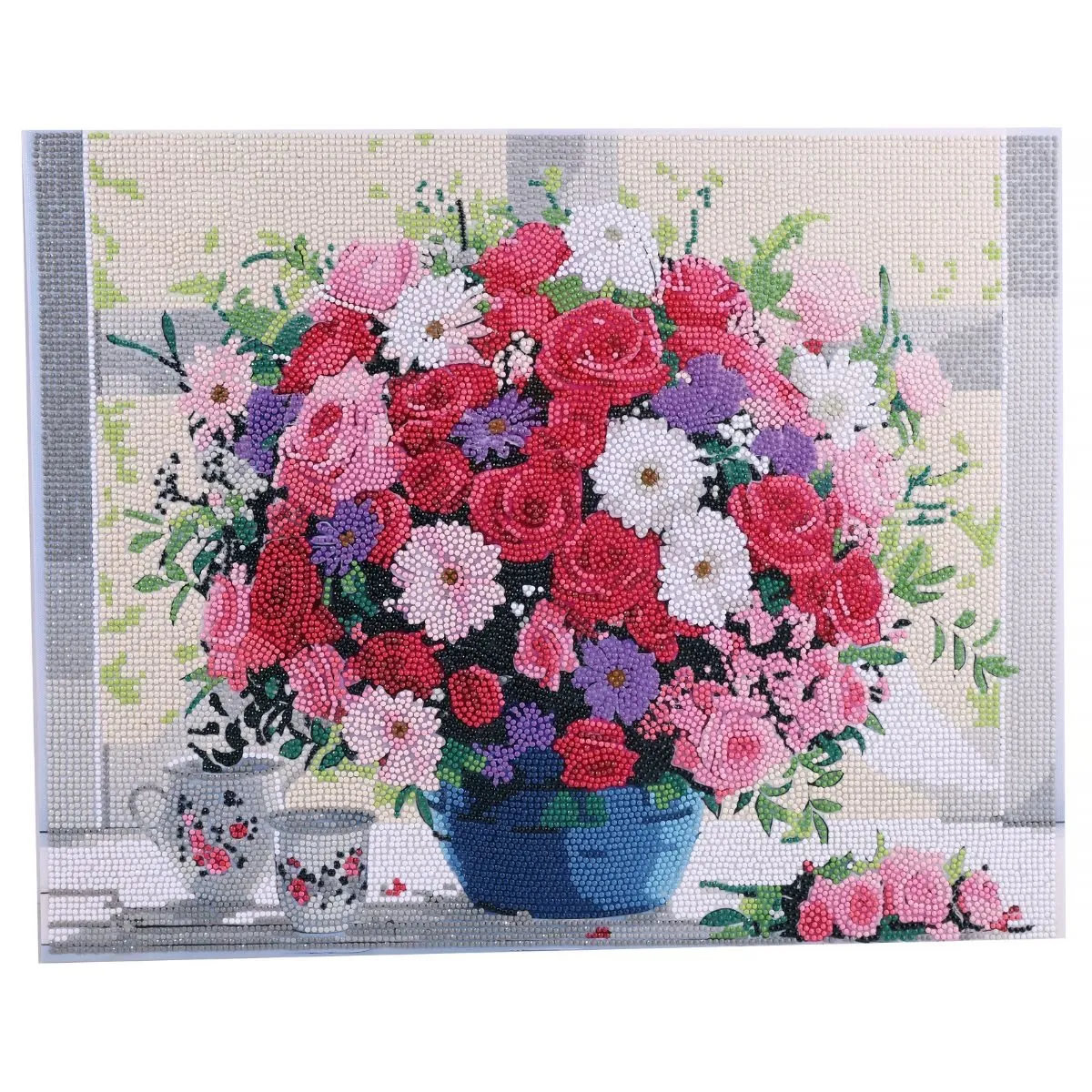 Craft Buddy Crystal Art Roses in Sunlight canvas kit 40x50cm