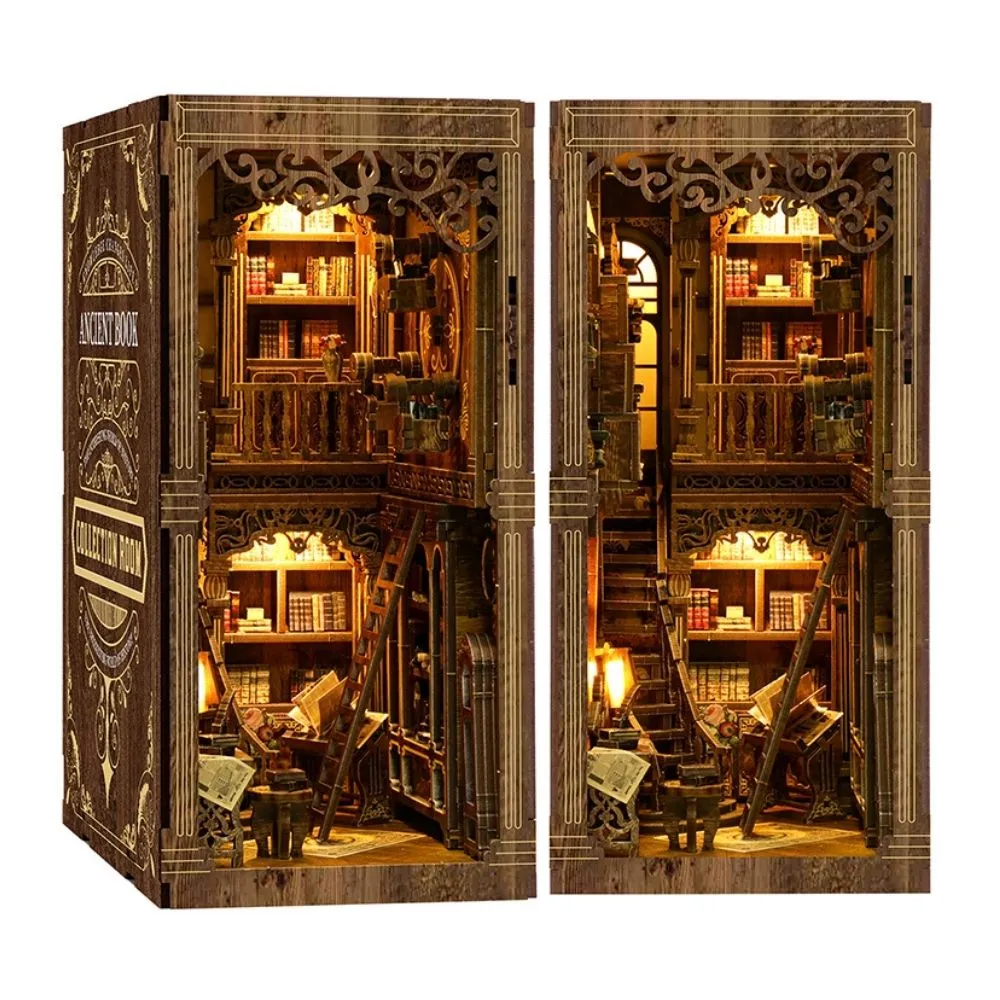Figured'Art Antieke Bibliotheekkamer book nook 411 stuks miniatuur