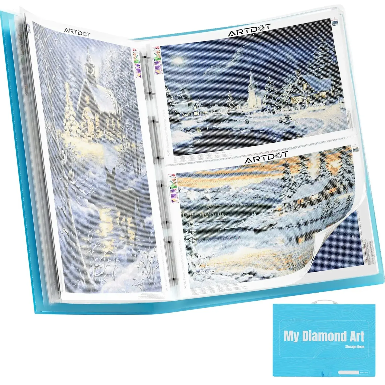 ARTDOT A1 opbergboek diamond painting 26 stuks