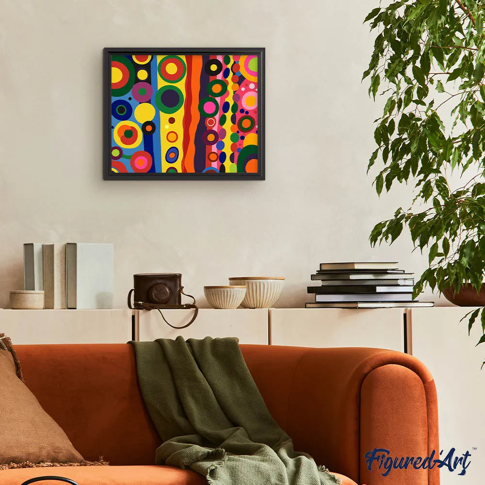 Figured'Art Geometrische Abstractie schilderen op nummer 40x50 cm