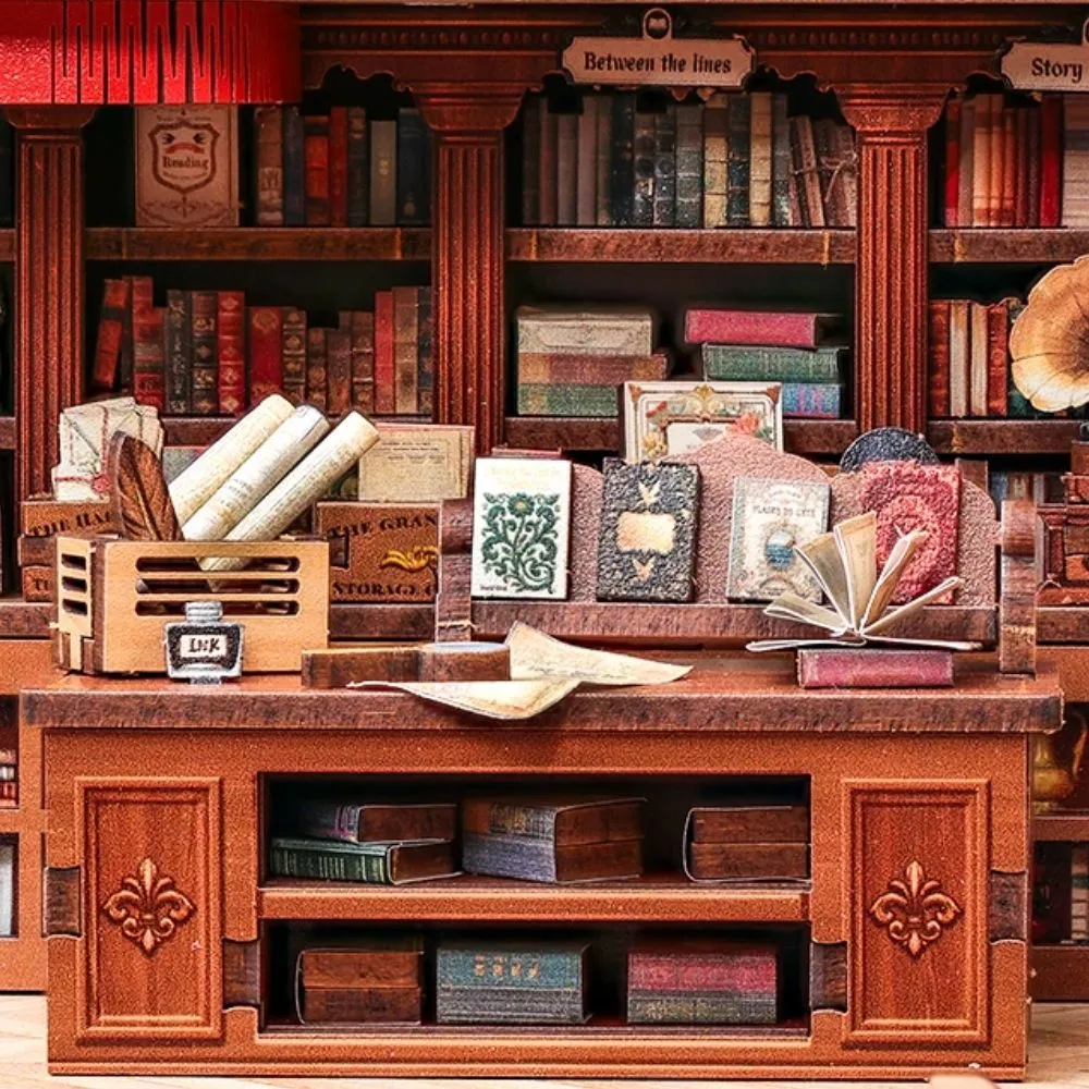 Figured'Art Thames Boekenwinkel miniatuurhuisje met led 343-delig