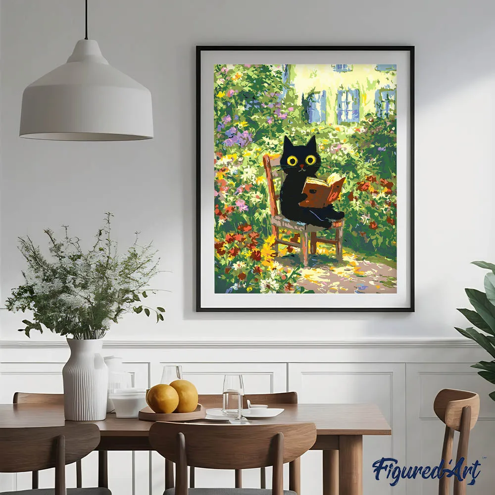 Figured'Art Lezer in de Tuin van Monet schilderen op nummer 40x50 cm gevorderd