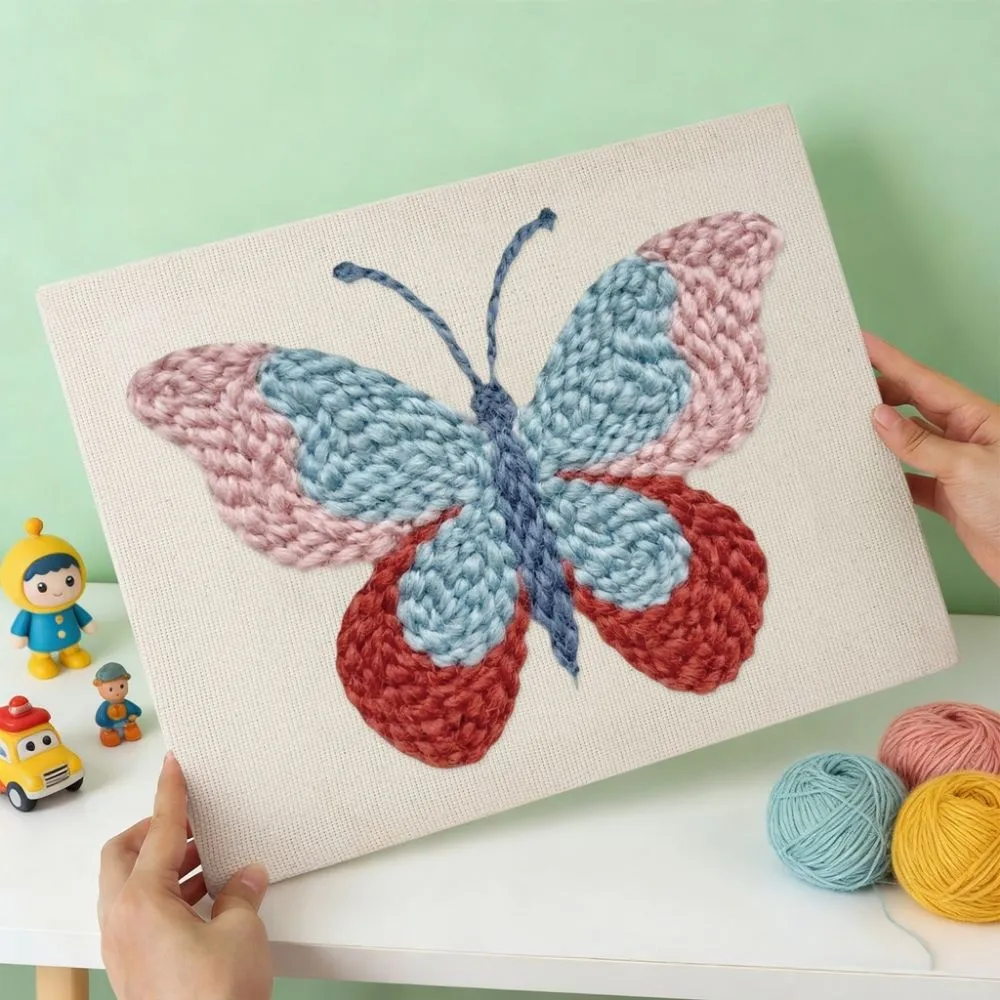 Figured'Art Lentewieken punch needle pakket 20x30 cm met frame